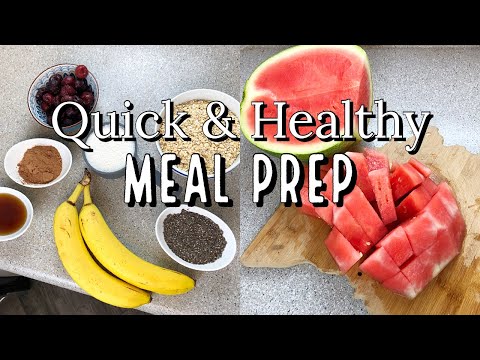 QUICK & HEALTHY MEAL PREP | Easy Plant Based Meal Ideas