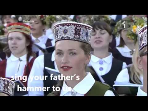 Latvian Song Festival 2013 - "Ar dziesmu dzīvībā" (ENGLISH translation / subtitles)