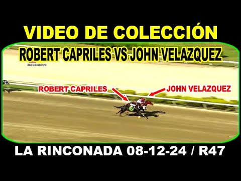 🟢 VEA ESTE GRAN DUELO ENTRE EL JINETE VENEZOLANO ROBERT CAPRILES Y EL INTERNACIONAL JOHN VELAZQUEZ ☑