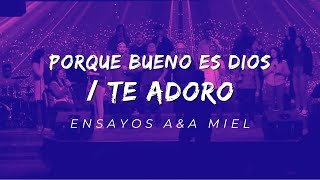 &quot;Porque Bueno es Dios&quot; / &quot;Te adoro&quot; Madley (For the Lord is good - Ron Kenoly) Ensayos A&amp;A Miel