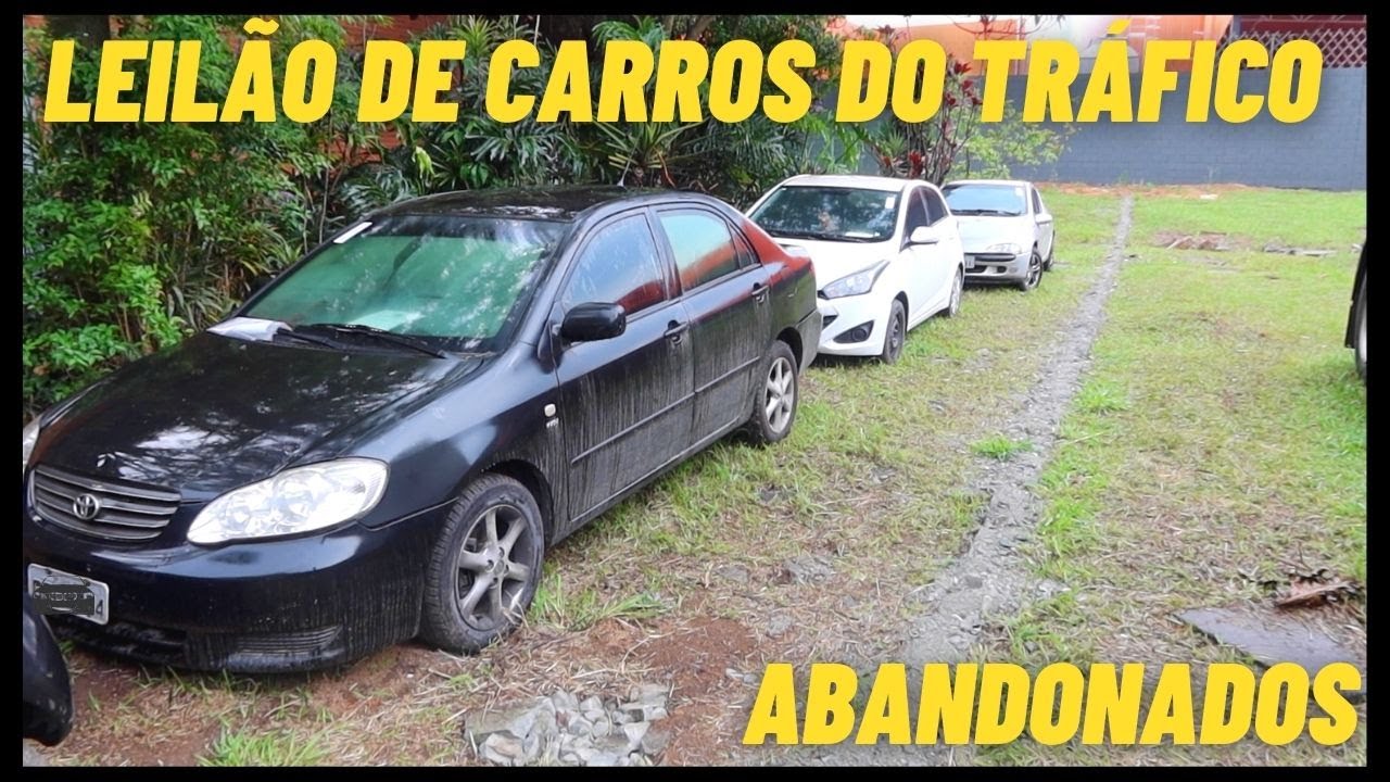 LEILÃO DE CARROS ABANDONADOS E MUITO NOVOS *do tráfico de drogas*