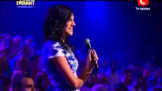 Mila Sadowskaya Україна має талант 5 V прямой эфир 18 05 2013