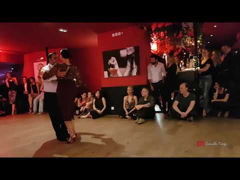  John Zabala  and  Maria Filali  are  dancing  to  the  tango  "  El Espiante  "  by  Osvaldo Fresedo