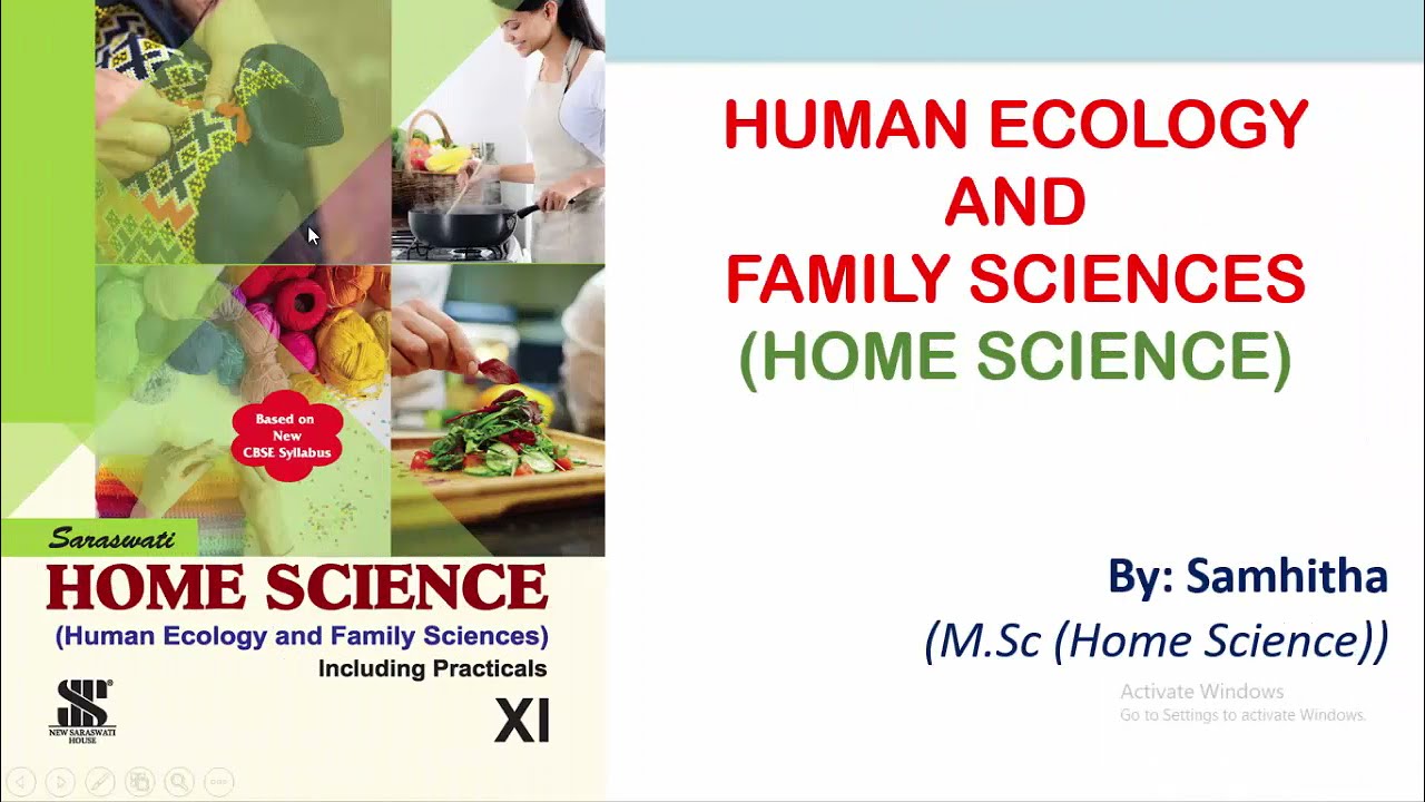 HUMAN ECOLOGY AND FAMILY SCIENCES
