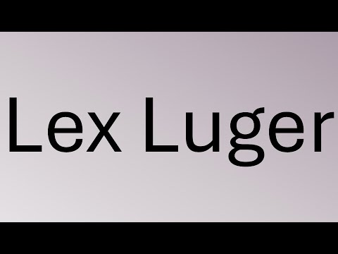 How to pronounce Lex Luger