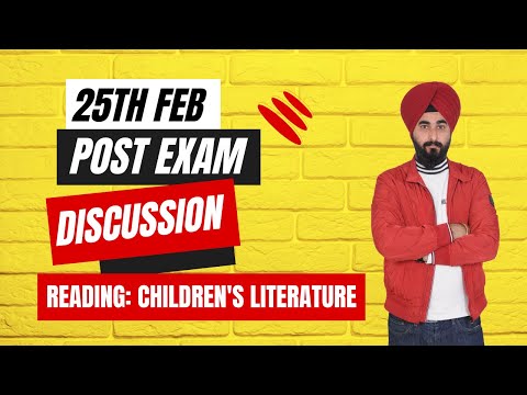 25th Feb Ielts Exam Post Exam Discussion With Ramandeep Singh | Children Literature Reading Passage