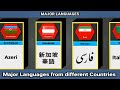 Major Languages From Different Countries Major Language Comparison History Country