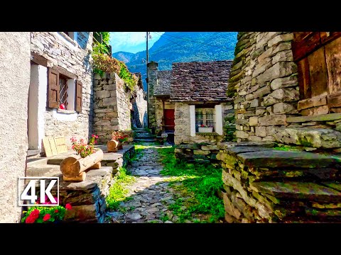 Corippo Switzerland 🇨🇭 a fairy tale village in Ticino, Switzerland