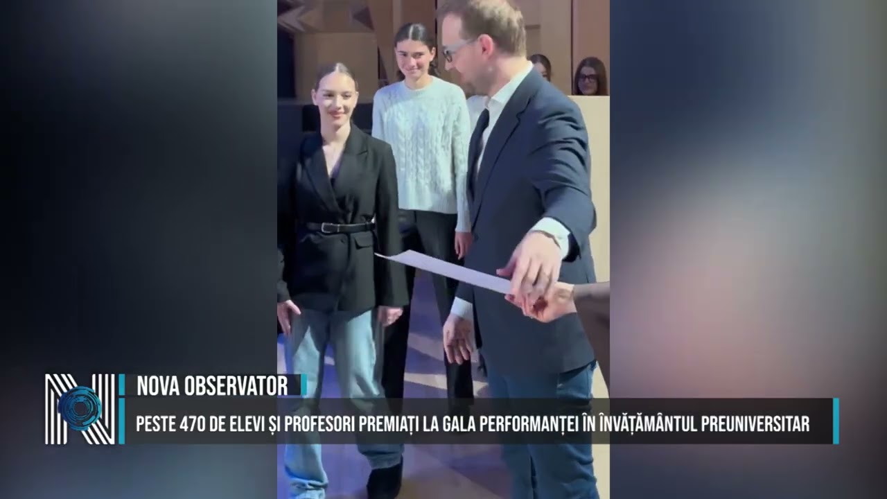 Peste 470 de elevi și profesori premiați la Gala Performanței în Învățământul Preuniversitar