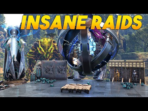 Raiding The ALPHAS On The MOST POPULATED Servers A Full Wipe Ark STORY