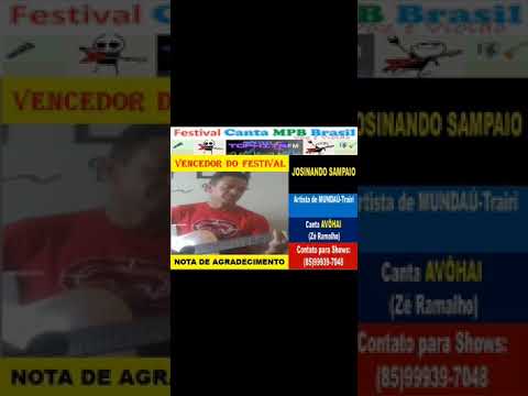 JOSINANDO SAMPAIO -- Agradecimento ao Grande Público  pós Festival.