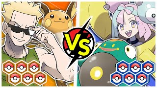 Gym Leader Surge VS Gym Leader Iono Pokemon Battle!