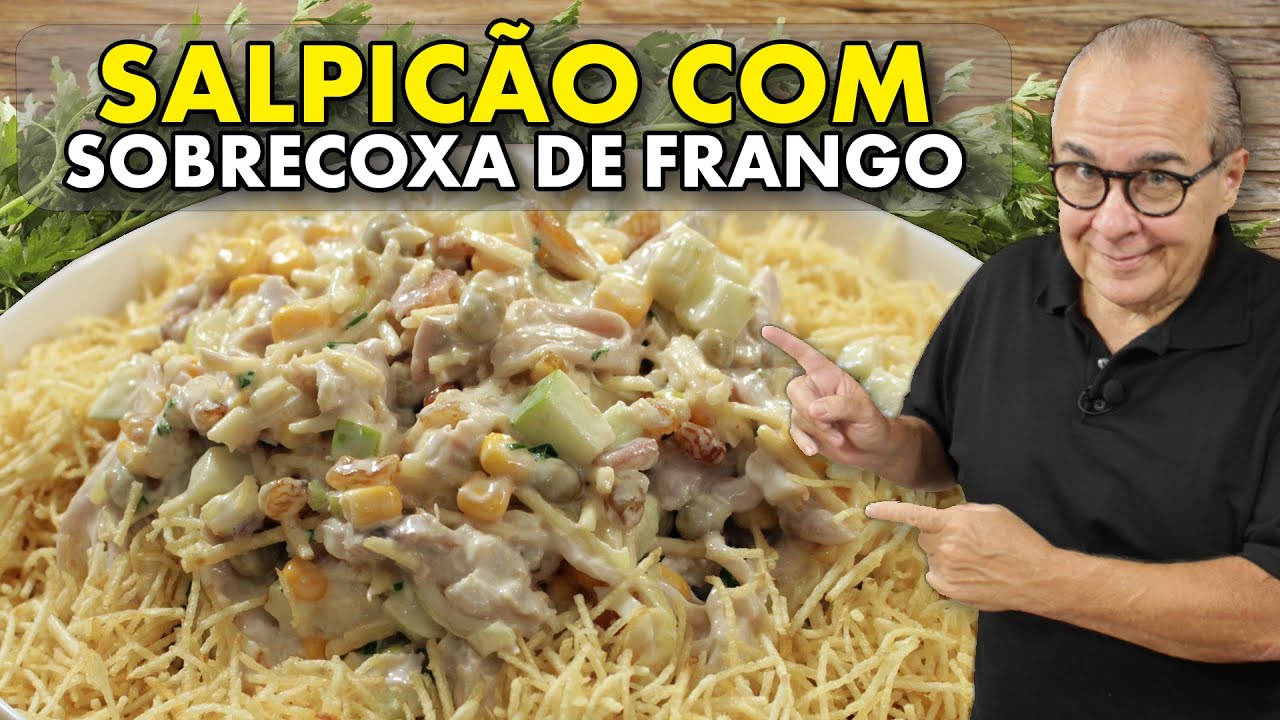 APRENDA A FAZER A MELHOR RECEITA DE SALPICÃO DE FRANGO COM O CHEF TAICO!
