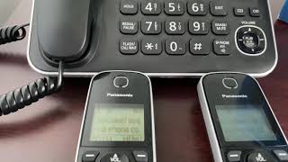 How to get the message «  voicemail msg via phone co » off of the Panasonic phone?