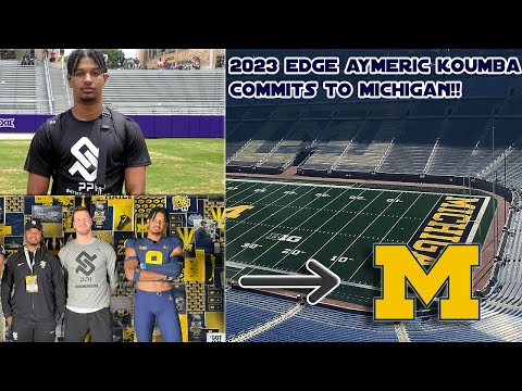 2023 French EDGE Aymeric Koumba commits to Michigan!!