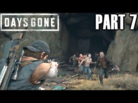 Days Gone Zombie Horde Cave - Gameplay Walkthrough Part 7 - PS4 Review