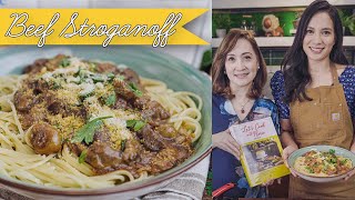 Beef and Mushroom Stroganoff Using My Grandmother&#39;s Recipe | Cooking with Nora and Isabelle