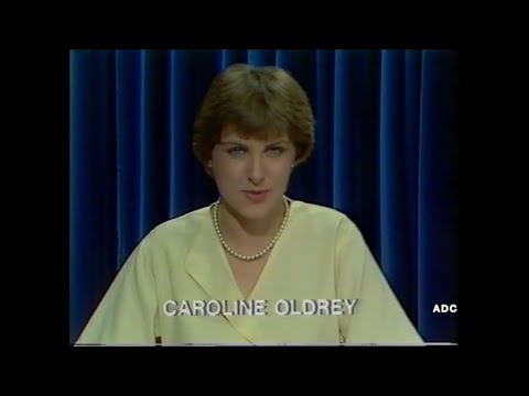 Anglia TV trailer, adverts & announcer Caroline Oldrey in-vision closedown 16th August 1985