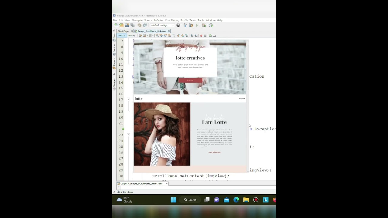 Java-FX Web Template