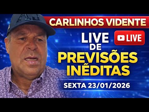 CARLINHOS THE PSYCHIC WITH UNPRECEDENTED PREDICTIONS FRIDAY 23/01/26 FULL LIVE STREAM #carlinhosv...