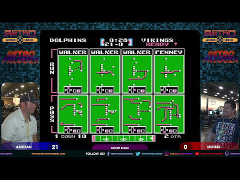 Ashman vs Moises Jasso (Group Stage) - Tecmo Super Bowl (NES) - Retropalooza 2024