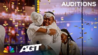 Golden Buzzer: Mzansi Youth Choir&#39;s Emotional Tribute Brings Simon To Tears | Auditions | AGT 2023