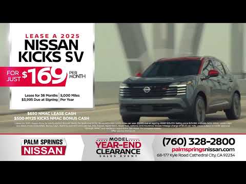 Save Big During the Model Year End Clearance Sales Event at Palm Springs Nissan