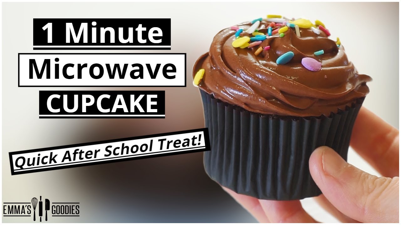 1 Minute Microwave CUPCAKES! Easy Chocolate Cupcakes in less than 1 Minute!