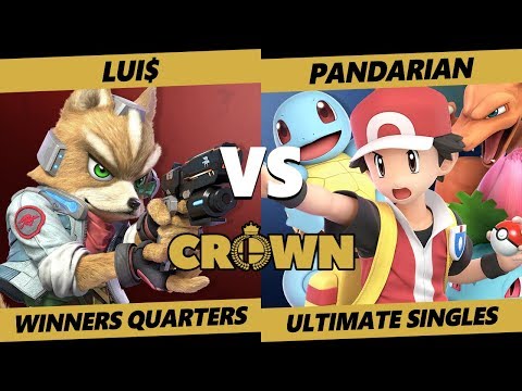 Crown 2019 SSBU - Lui$ (Fox) Vs. DEM | Pandarian (PT) Smash Ultimate Tournament Winners Quarters