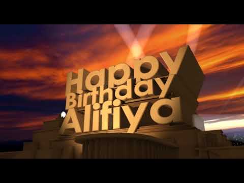Happy Birthday Alifiya