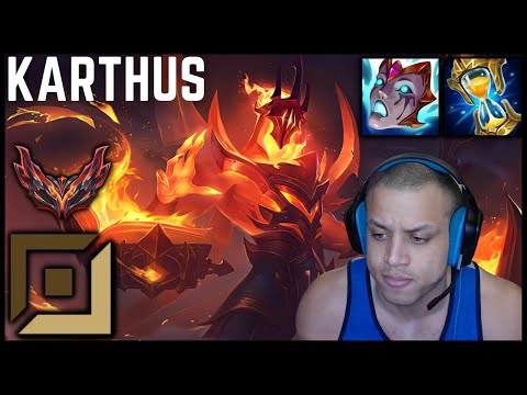 ☄️ Tyler1 PRESS ULT FOR FREE LP | Karthus Bot Full Gameplay | Season 12 ᴴᴰ