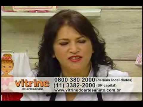 Flor caminho de mesa carinhoso com Maria José - Vitrine do Artesanato na TV