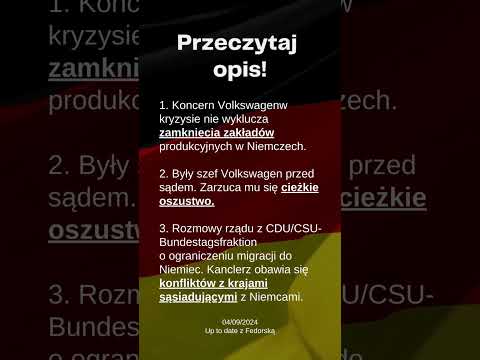 Up to date z Fedorską 04/09/2024