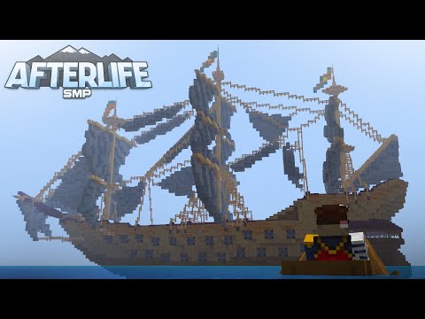 AfterLife SMP: Building my MEGA BASE Pirate Ship! | Minecraft 1.17 Multiplayer Survival