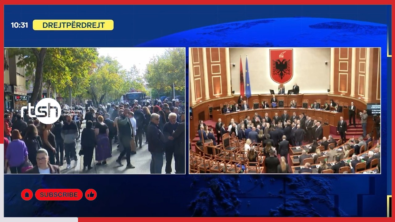 Opozita bllokon foltoren, Kuvendi ndërpret debatet dhe kalon në votimin e projektligjeve
