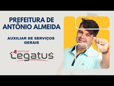 CORREÇÃO DA PROVA DA BANCA LEGATUS | PREFEITURA DE ANTÔNIO ALMEIDA | AUXILIAR DE SERVIÇOS GERAIS