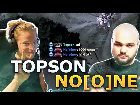 Topson Sniper vs No[O]ne QOP Mid ft. Miracle Tidehunter