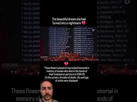 Memorial dedicated to the women who lost their lives at the hands of their husbands