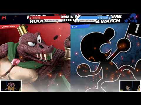 Domino Effect X [SSBU Singles] - GovAtom (Dedede / Krool) vs. Snickeldorf (Game & Watch)