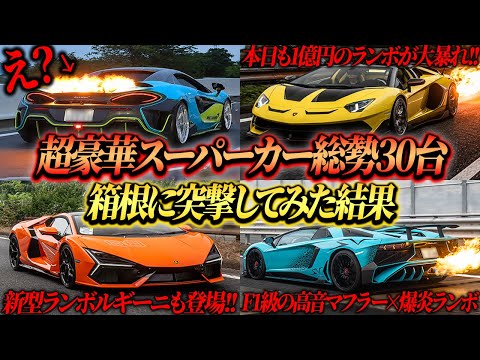 【総勢30台】1億円のランボルギーニ軍団で箱根に突撃してみた結果...