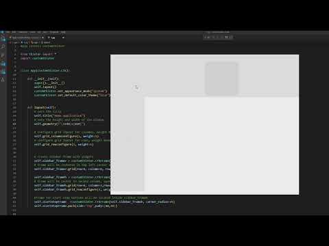 Create Modern Play Button In Python Gui Using Customtkinter