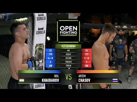 Артем Часов VS Одил Хайдаров | Россия VS Таджикистан | OPEN FC 7 | FULL HD