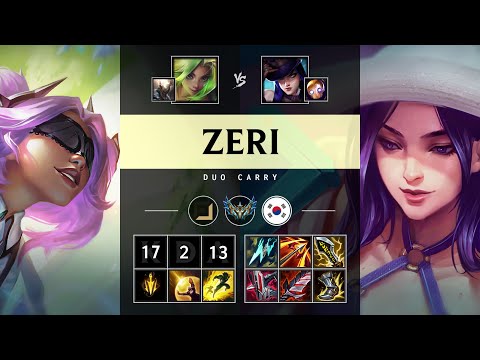 Zeri ADC vs Caitlyn: Pentakill, Legendary - KR Challenger Patch 14.23