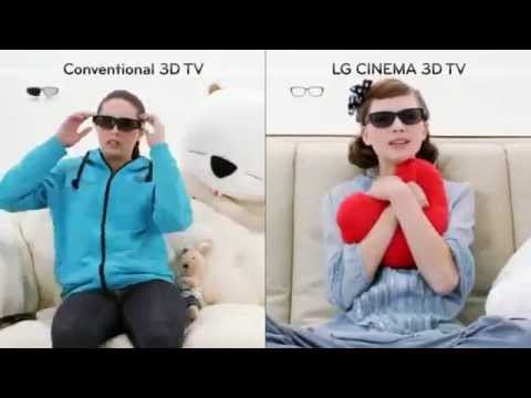 LG Cinema 3D Smart HDTV Television Glasses