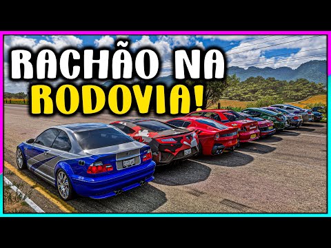 RACHÃO NA RODOVIA COM OS CARROS DO NEED FOR SPEED - FORZA HORIZON 5 ONLINE