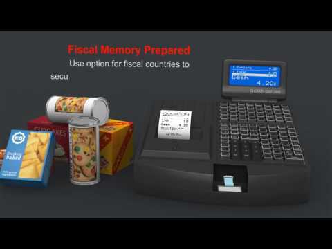 Registrační pokladna QMP 2244 2XRS/USB/OL/LCK černá + EET box