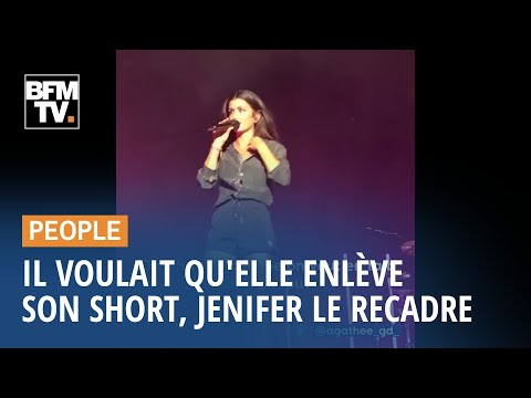 En plein concert, Jenifer recadre un spectateur qui lui crie d'enlever son short