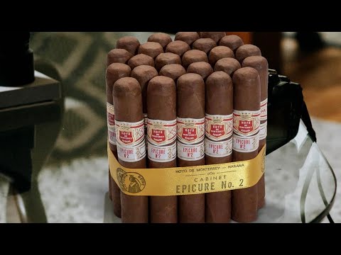 Cuban Cigar Hoyo de Monterrey Epicure No. 2 Unboxing (Box of 25)