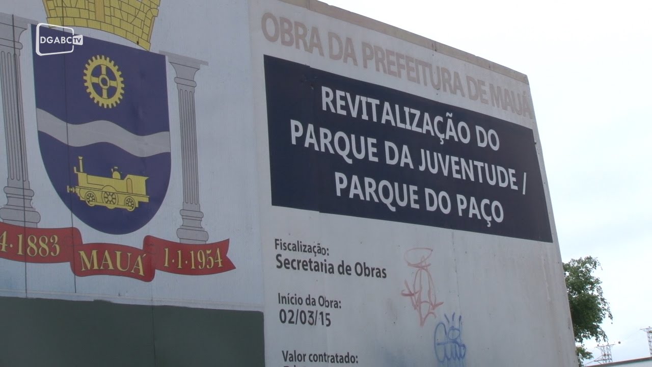 Obras do Parque da Juventude estão abandonadas em Mauá