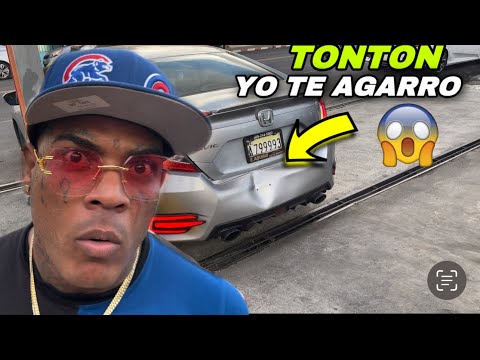 TONTON 80 le choca el carro ah TATUAJE /  y mira cómo reacciona ￼